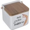 Saleros De Cocina Con Tapa Originales Cerámica Con Tapa 12x12x12 Cm con  Ofertas en Carrefour