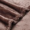 Mantas Para Sofá De Terciopelo Tacto Suave 100% Microfibra 130x160 Cm Marron