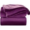 Mantas Para Sofá De Terciopelo Tacto Suave 100% Microfibra 130x160 Cm Violeta