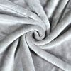 Mantas Para Sofá De Terciopelo Tacto Suave 100% Microfibra 130x160 Cm Gris Claro