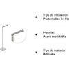 Portarrollos De Pie 2 En 1 Para Baño Acero Inoxidable 15x42-54 Cm