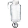 Pack 2 Jarras De Agua Con Tapa Cristal 1,8l 9x27x16,5 Cm