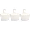 Pack 3 Cestas De Almacenaje Baño Multiusos Plastico 28,5x11,5x31,5cm