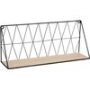 Pack 2 Estanterias De Pared Estilo Industrial Metal Y Mdf 48x12x20 Cm