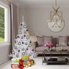 Arbol Navidad De Plastico, Frondoso, Decoracion Navidad, 150 Cm, Blanco