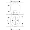 Tapa De Wc Universal En Mdf Con Bisagras De Acero Inox 43,5x37,5 Cm Pino