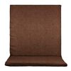 Cojin Con Respaldo Para Silla De Jardin, Funda Lavable, 90x45cm Marron