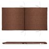 Cojin Con Respaldo Para Silla De Jardin, Funda Lavable, 90x45cm Marron