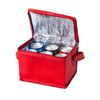 Nevera Portatil 6 Latas Con Asa, Int. Isotermo, Tejido Non-woven, Rojo