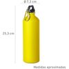 Botella Con Tapon De Seguridad Y Mosqueton Metalico De Aluminio 800 Ml
