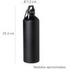 Botella Con Tapon De Seguridad Y Mosqueton Metalico De Aluminio 800 Ml