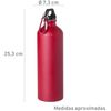 Botella Con Tapon De Seguridad Y Mosqueton Metalico De Aluminio 800 Ml