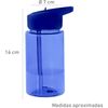 Botella De Agua Infantil Con Dosificador Tapon A Rosca Y Asa 440 Ml