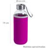 Pack 2 Botellas Con Funda De Neopreno Tapon Y Cinta De Cristal 420ml