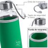 Pack 2 Botellas Con Funda De Neopreno Tapon Y Cinta De Cristal 420ml