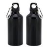 Pack 2 Botellas Tapón De Seguridad Y Mosqueton De Aluminio 400 Ml