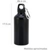 Pack 2 Botellas Tapón De Seguridad Y Mosqueton De Aluminio 400 Ml