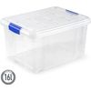 Caja De Almacenamiento Con Tapa Multiuso Apilable De Plastico 16l