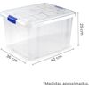 Caja De Almacenamiento Con Tapa Multiuso Apilable De Plastico 25l