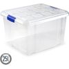 Caja De Almacenamiento Con Tapa Multiuso Apilable De Plastico 25l