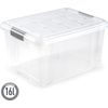 Caja De Almacenamiento Con Tapa Multiuso Apilable De Plastico 16l