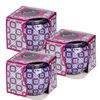 Pack De 3 Velas Aromaticas De Olor Suave Y Agradable 7,6x6,5x7,6 Cm