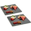 Pack 2 Platos Para Aperitivos Diseño Elegante De Pizarras 25x25 Cm