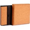 Pongotodo Plegable Con Tapa Decorativo De Corcho Natural 31x31x31 Cm