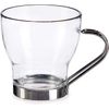 Pack De 3 Tazas De Cafe Originales De Cristal 200 Ml 19x8x10 Cm