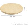 Pack De 4 Cojines Redondos Con Cremallera Funda Lavable Ø40x3cm