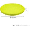 Pack De 4 Cojines Redondos Con Cremallera Funda Lavable Ø40x3cm