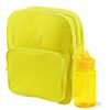 Pack De Mochila Y Botella Con Boquilla Plegable 22x26,5x8 Cm 440 Ml Amarillo