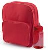 Pack De Mochila Y Botella Con Boquilla Plegable 22x26,5x8 Cm 440 Ml Rojo