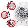 Calefactor Vertical Bajo Consumo Termostato Ajustable 1.000w / 2.000w