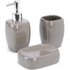 Set 3 Accesorios De Baño Dispensador Vaso Y Jabonera Ceramica