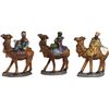 Set De 3 Figuras Para Belen De Los Reyes Magos, Reyes A Camello