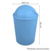 Cubo De Basura Con Tapa Basculante De Plastico 5,5l Ø15x30 Cm