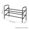 Zapatero Extensible De 2 Alturas Resitente Metalico 39x23x60- 112 Cm