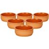 Set De 6 Cazuelas Aptas Para El Horno Y Lavavajillas De Barro Ø12x5 Cm