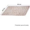 Alfombra Baño Microfibra Antideslizante Poliester 100% 40x60 Cm