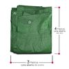 Lona Multiusos Material Impermeable Con Ojales De Aluminio 3x4 M Verde