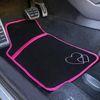 Alfombrillas De Coche 4 Pzs Antideslizantes De Moqueta 40x61cm/25x38cm Fucsia