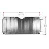 Parasol Coche Reflectante Protección Rayos Uv Aluminio 140x70 Cm
