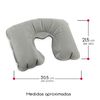 Set 3 Piezas Para Viaje, Almohada Inflable Antifaz Y Tapones De Oidos