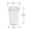 Vasos Desechables 50 Unidades De Plastico 250 Cc Blanco