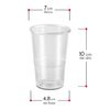 Vasos Desechables 50 Unidades De Plastico 200 Cc Transparente