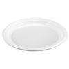 Platos Llanos Redondos 100 Unidades De Plastico Ø20.5 Cm Blancos