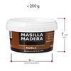 Masilla Para Para Rellenar Y Retapar Madera, Interior, 250g, Roble