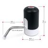 Dispensador Automatico De Agua Con Carga Usb, Abs Y Acero, 6,5x12 Cm