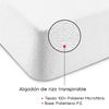 Protector De Colchon Impermeable, Poliéster Microfibra, 90 Cm, Blanco